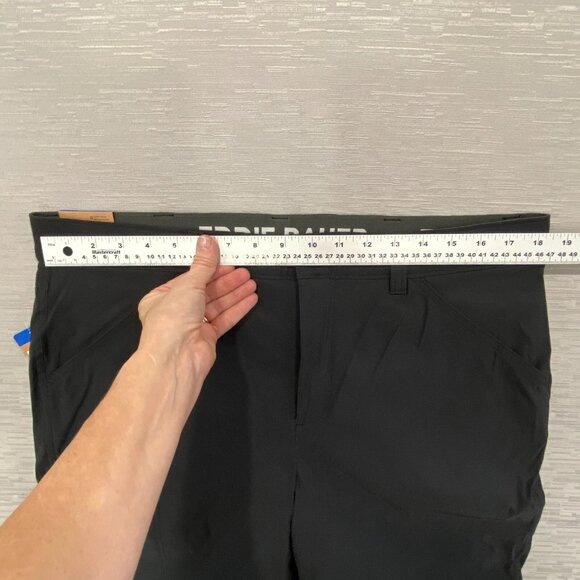 Eddie Bauer Fleece Lined Tech Pants Mens 36 x 30 Black Water Repellent Insulated - Picture 8 of 12